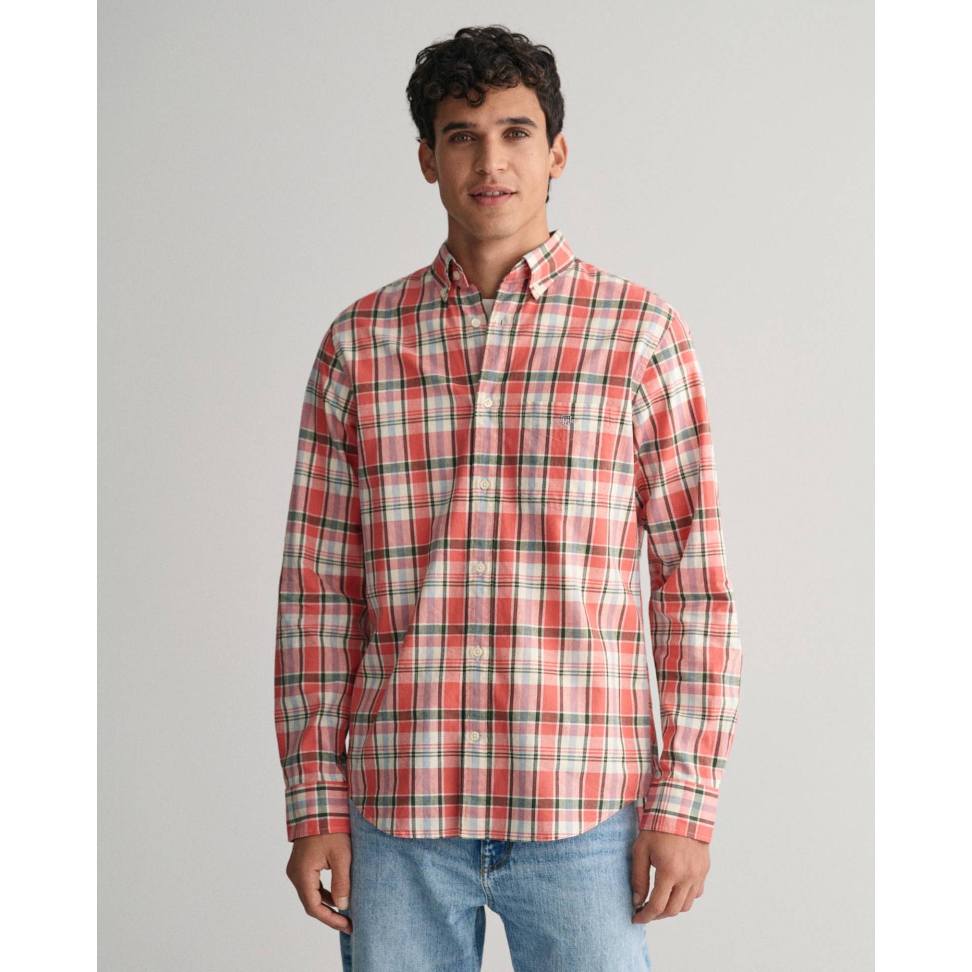 Hemd, Langarm Herren Pink XXL von GANT