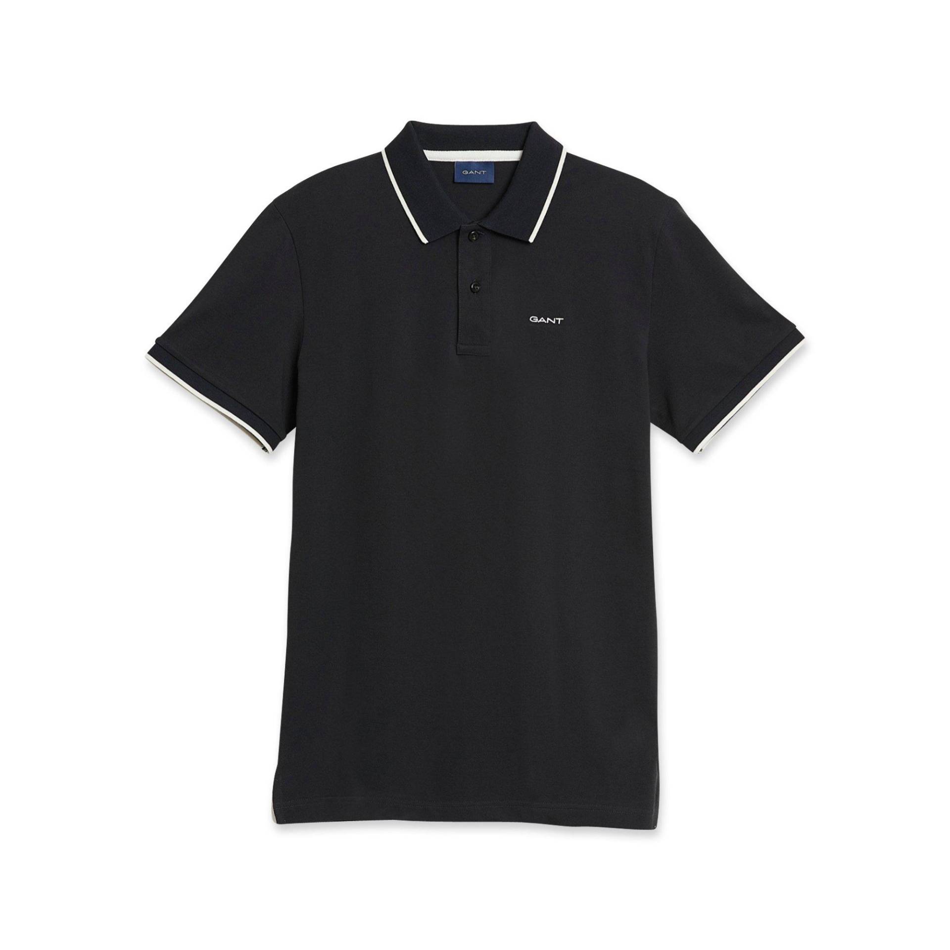 Poloshirt, Kurzarm Herren Black M von GANT