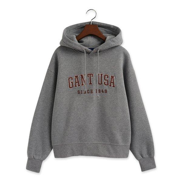 Hoodie Damen Grau Melange M von GANT