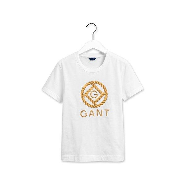 T-shirt, Kurzarm Damen Weiss XL von GANT