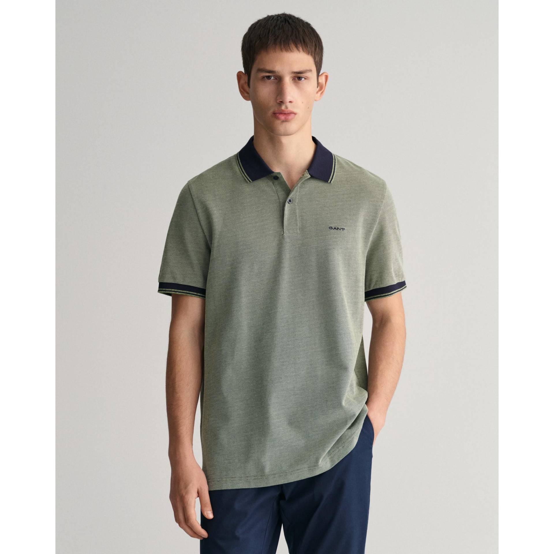 Poloshirt, Kurzarm Herren Grün M von GANT