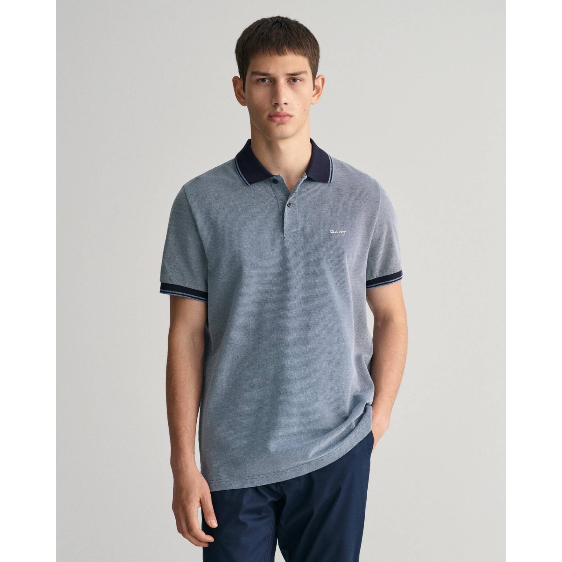 Poloshirt, Kurzarm Herren Marine M von GANT