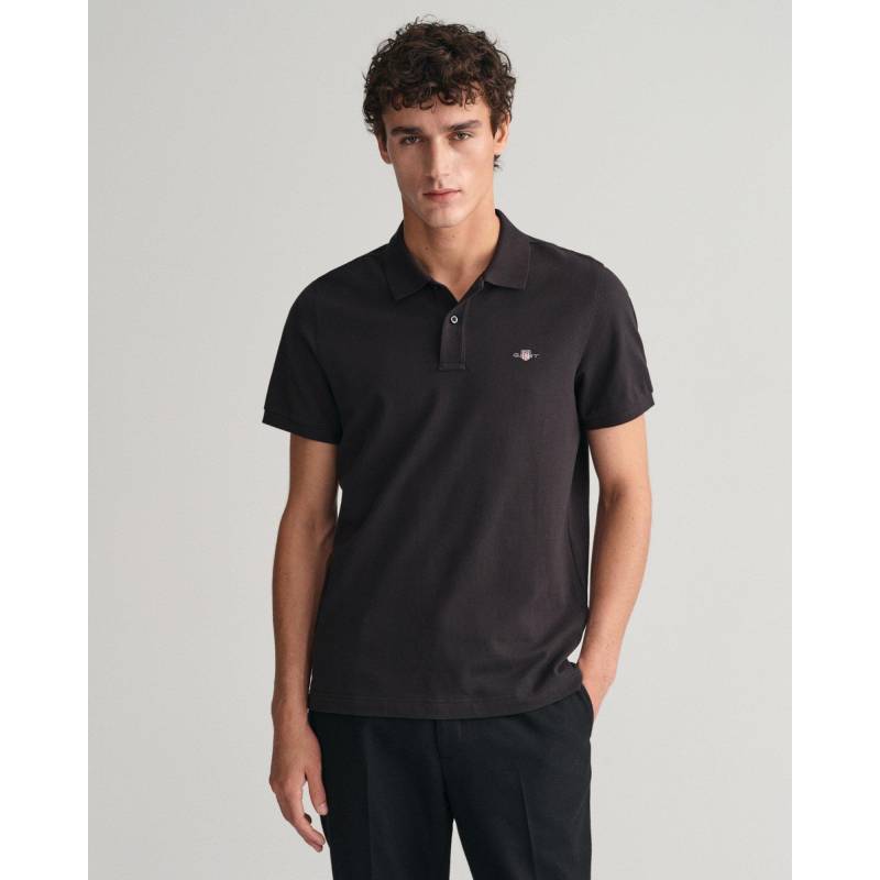 Poloshirt, Kurzarm Herren Noir  L von GANT