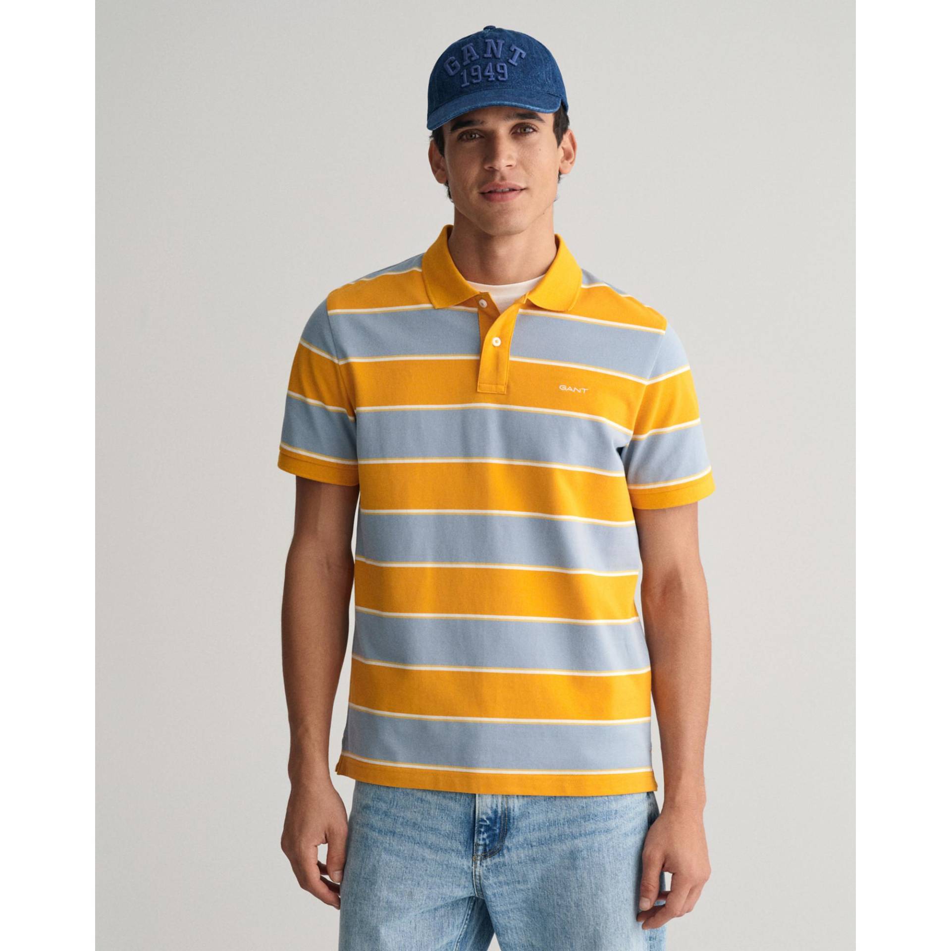 Poloshirt, Kurzarm Herren Orange L von GANT