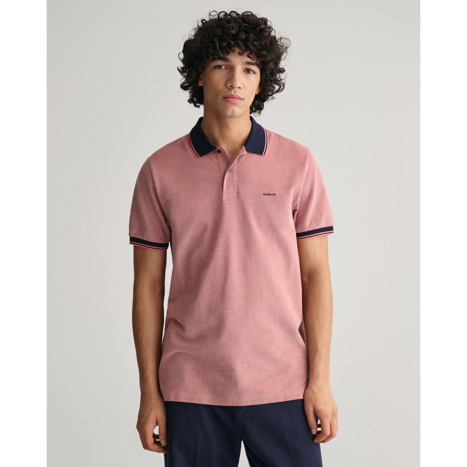 Poloshirt, Kurzarm Herren Pink M von GANT