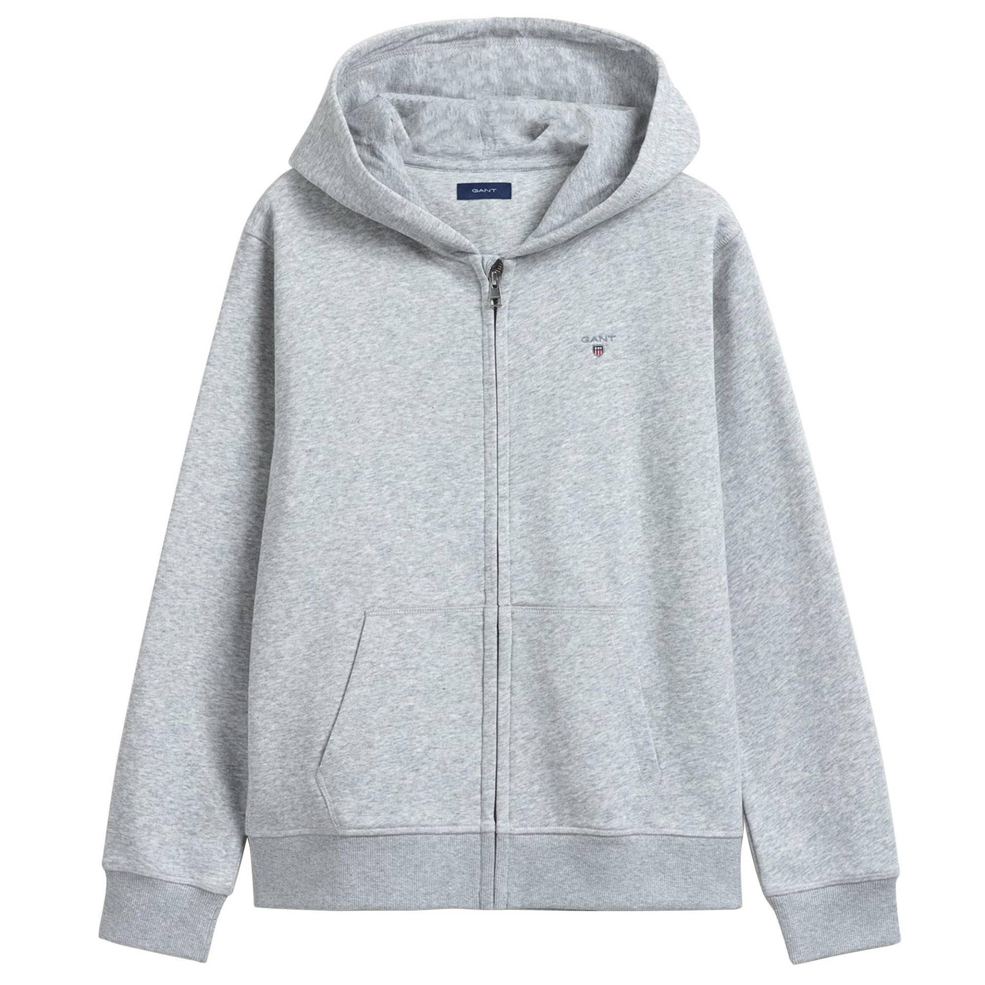 Sweatjacke Bequem Sitzend-the Original Full Zip Sweat Hoodie Mädchen Taubengrau 122/128 von GANT