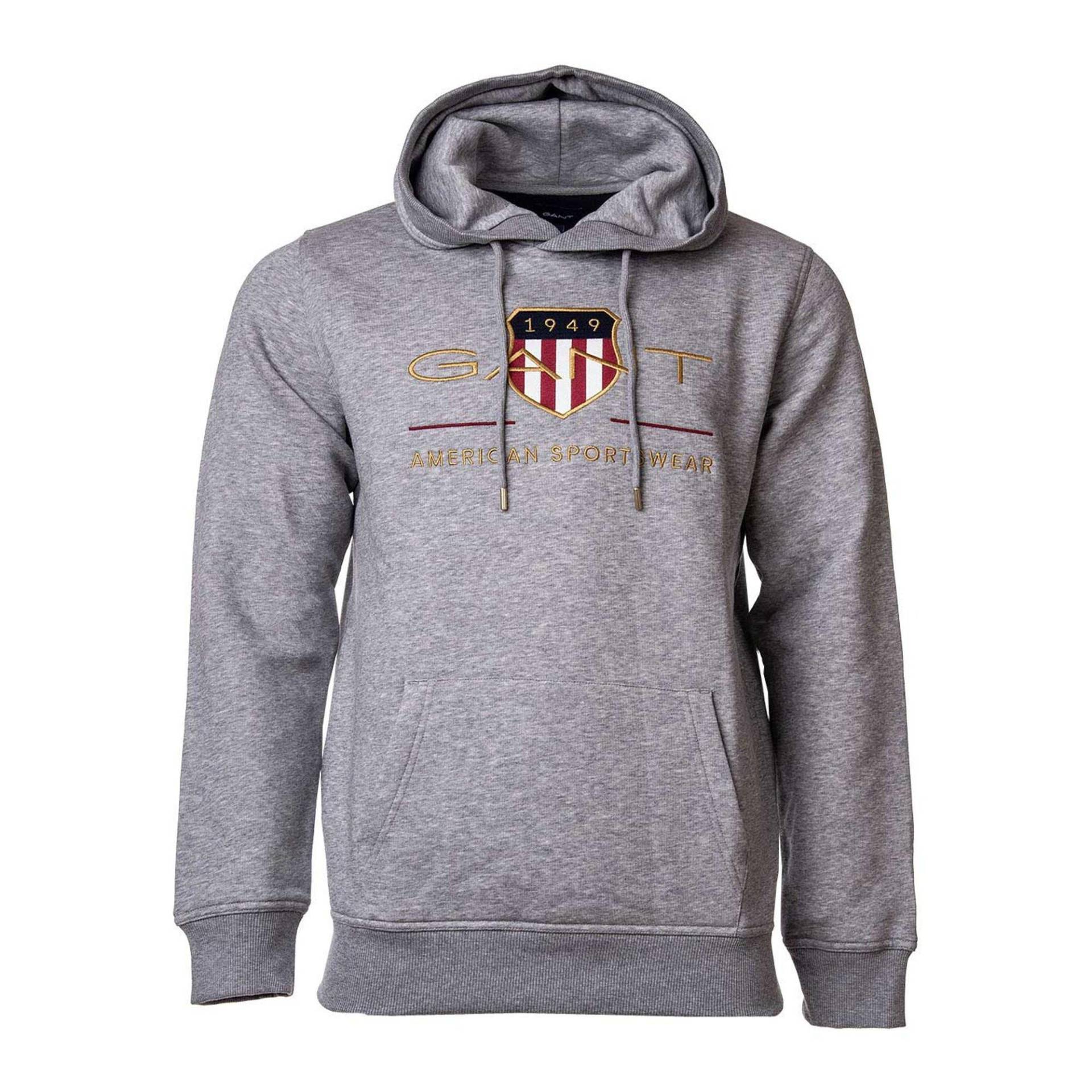 Sweatshirt Bequem Sitzend Herren Grau S von GANT