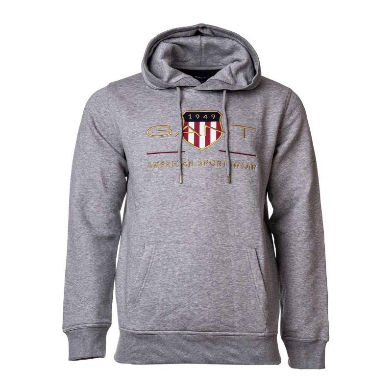 Sweatshirt Bequem Sitzend Herren Grau XXL von GANT