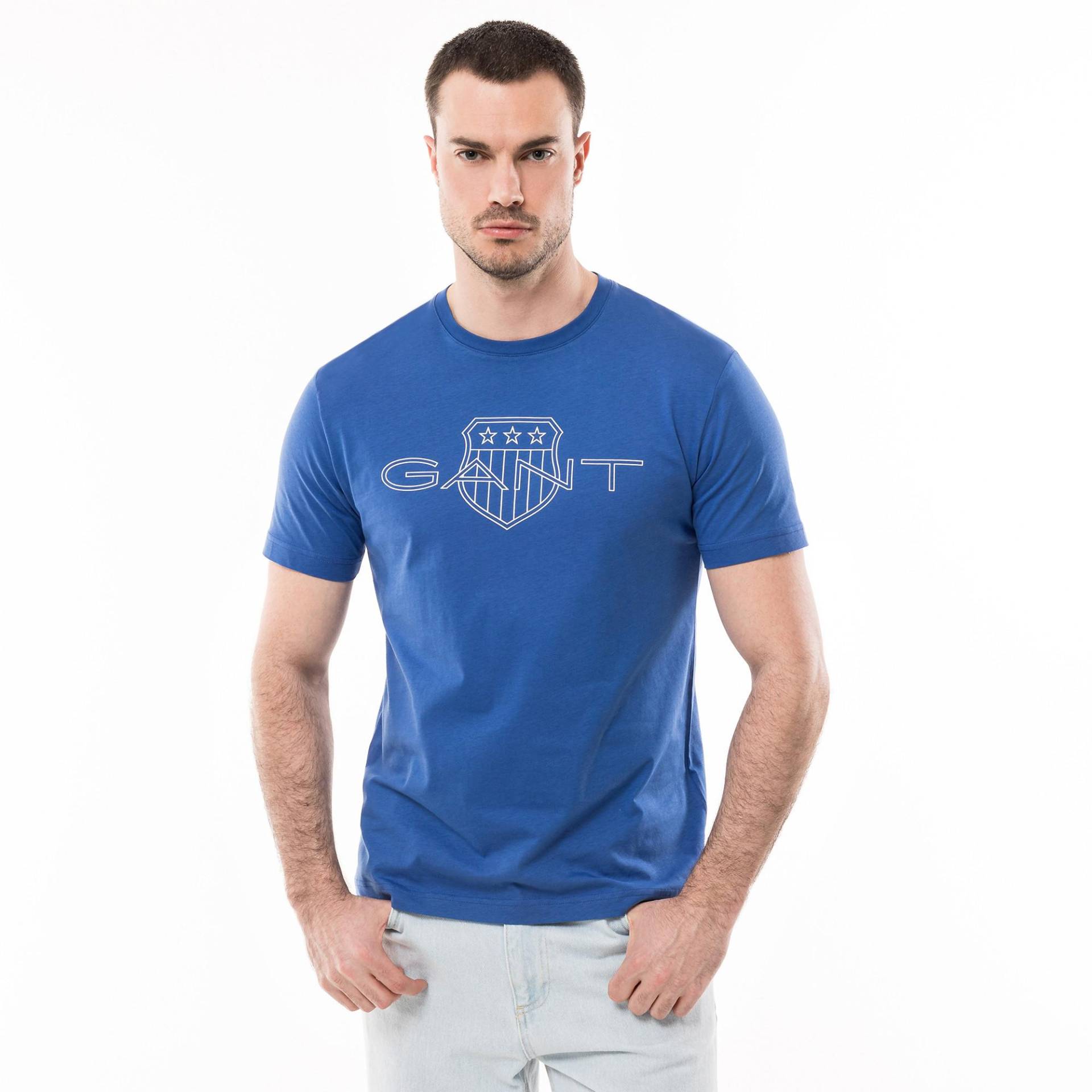 T-shirt Herren Blau XL von GANT