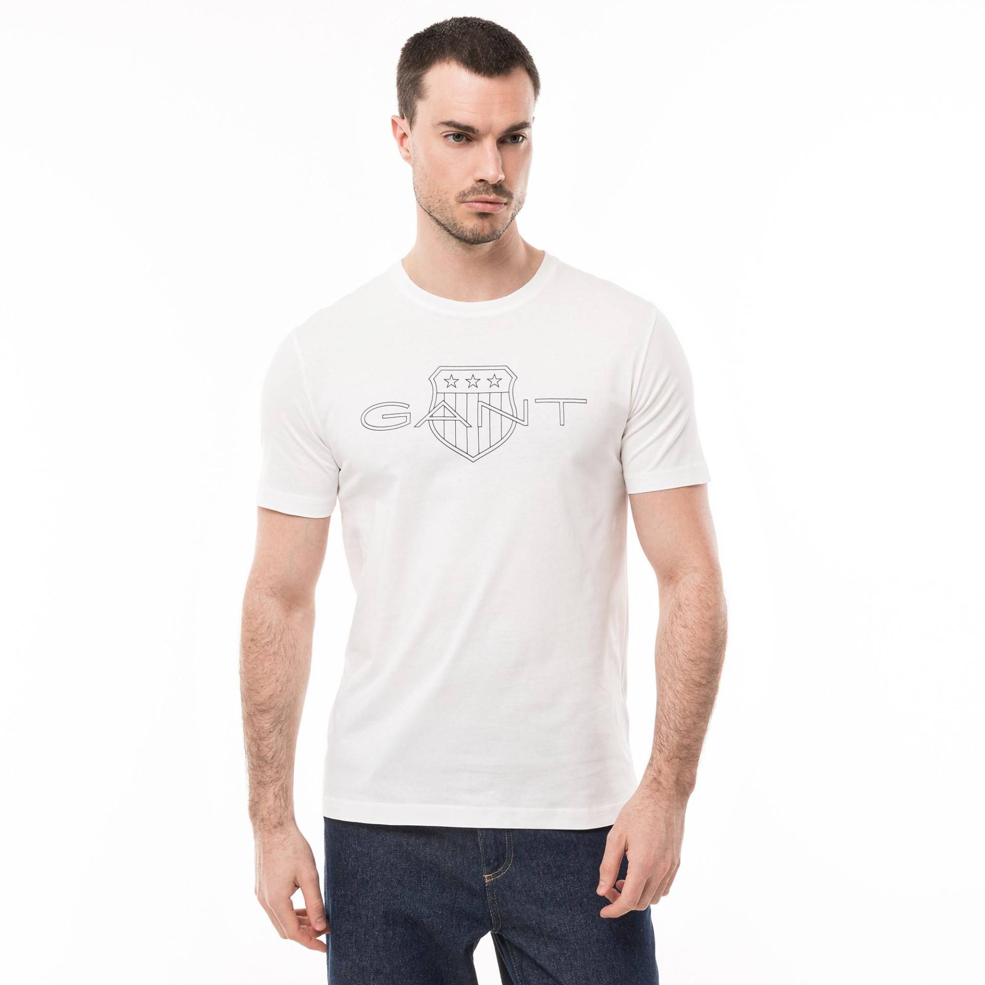 T-shirt Herren Weiss XXL von GANT
