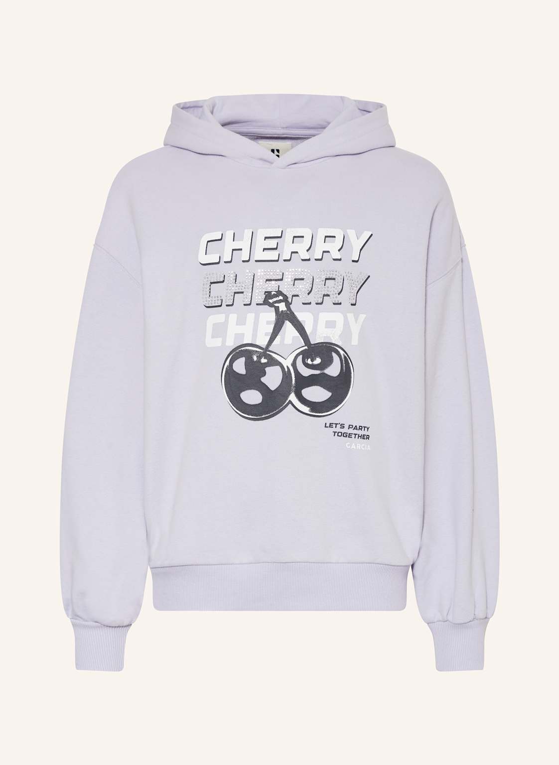 Garcia Hoodie Mit Schmucksteinen lila Garcia Hoodie Mit Schmucksteinen lila von GARCIA