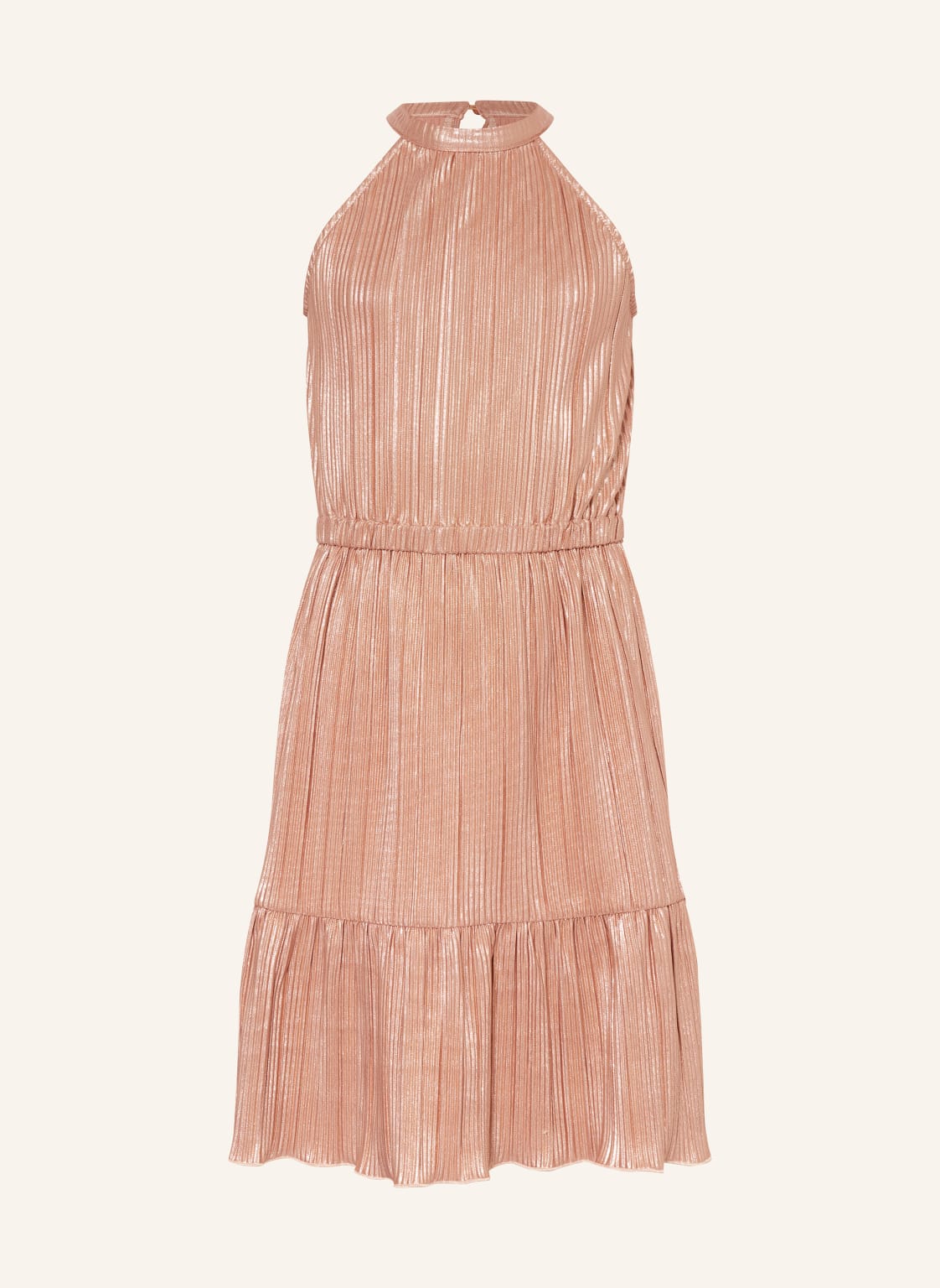 Garcia Plisseekleid rosegold
