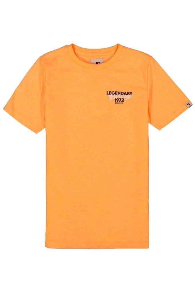 Jungen T-shirt Legendary Jungen Orange 140/146 von GARCIA