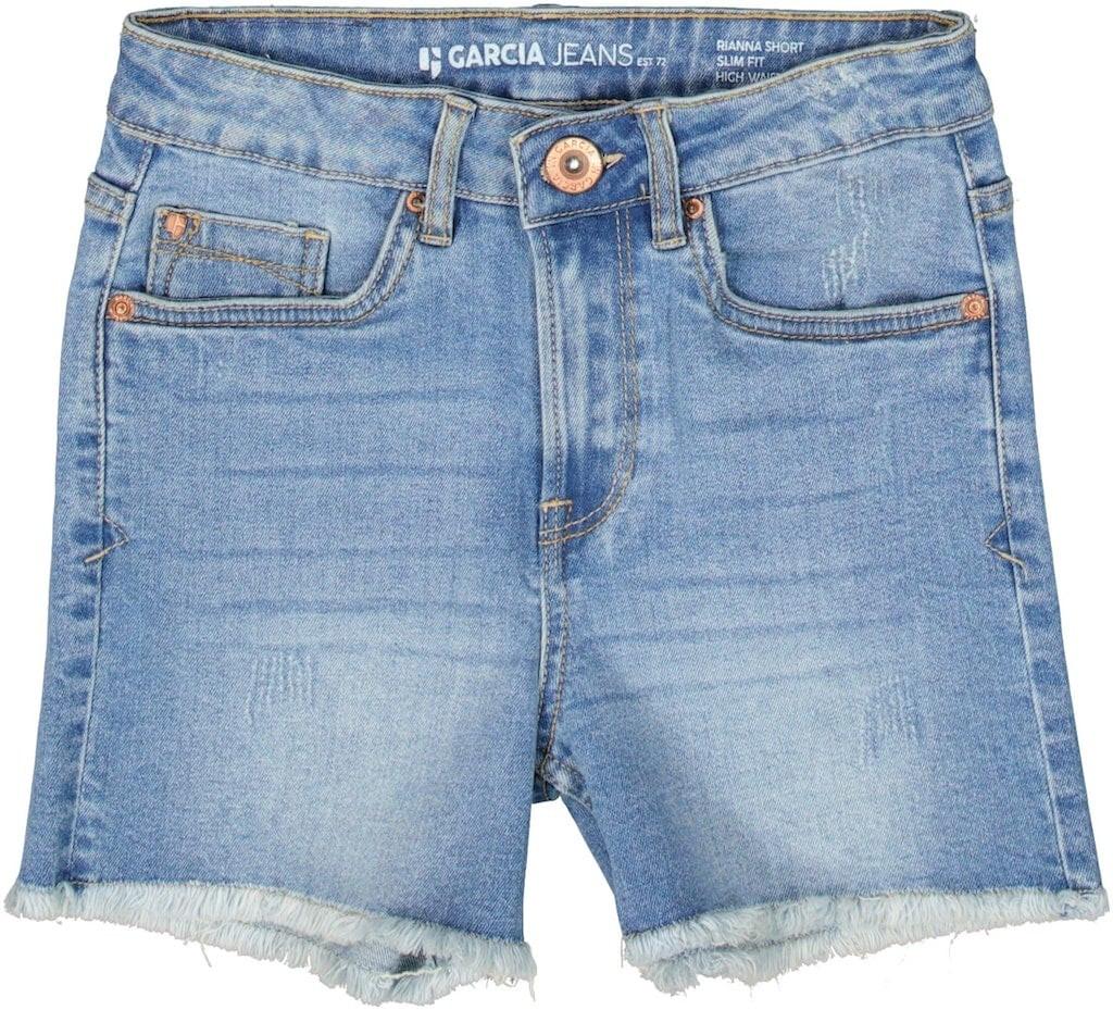 Mädchen Jeans Shorts Rianna Medium Used Unisex Blau 134 von GARCIA