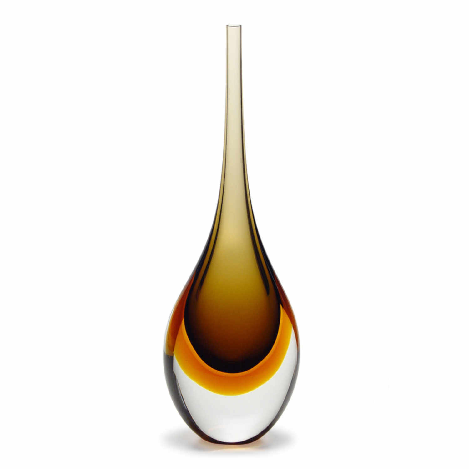 Vase Drop Large , Farbe fume-bernstein von GARDECO