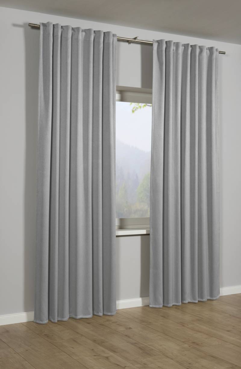 GARDINIA Gardine »Schal mit Gardinenband Blackout«, (1 St.), verdunkelnd, Polyester, Blackout Schal von GARDINIA