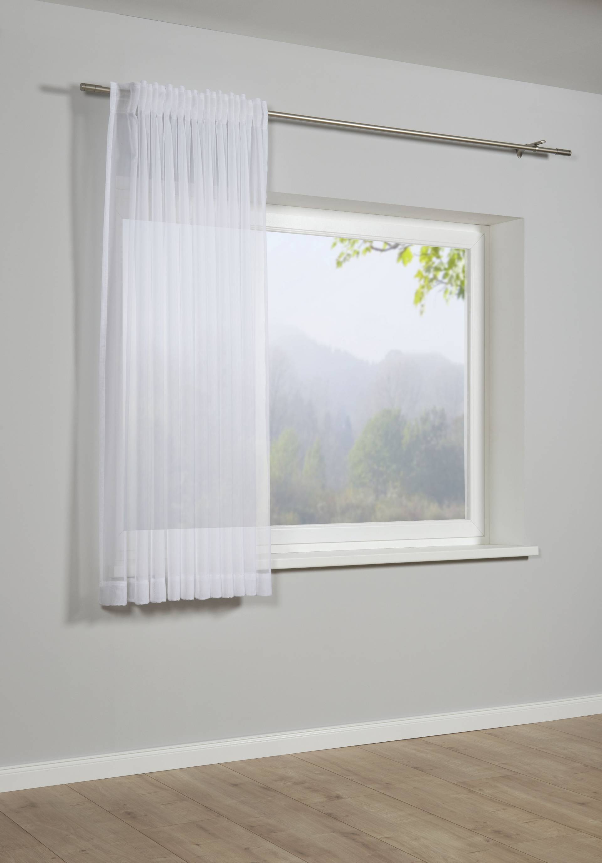 GARDINIA Gardine »Schal mit Gardinenband Voile Uni«, (1 St.), Stoff Voile Uni GARDINIA Gardine »Schal mit Gardinenband Voile Uni«, (1 St.), Stoff Voile Uni von GARDINIA