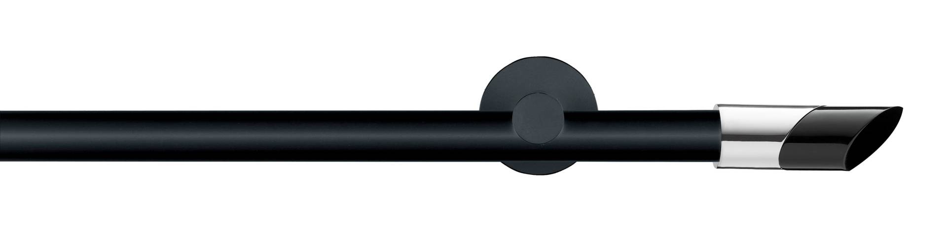 GARESA Gardinenstange »BLACK«, 1 läufig-läufig, Wunschmasslänge, Vorhanggarnitur, Innenlauf, verlängerbar, Knopf abgeschrägt 2-farbig GARESA Gardinenstange »BLACK«, 1 läufig-läufig, Wunschmasslänge, Vorhanggarnitur, Innenlauf, verlängerbar, Knopf abgeschrägt 2-farbig von GARESA