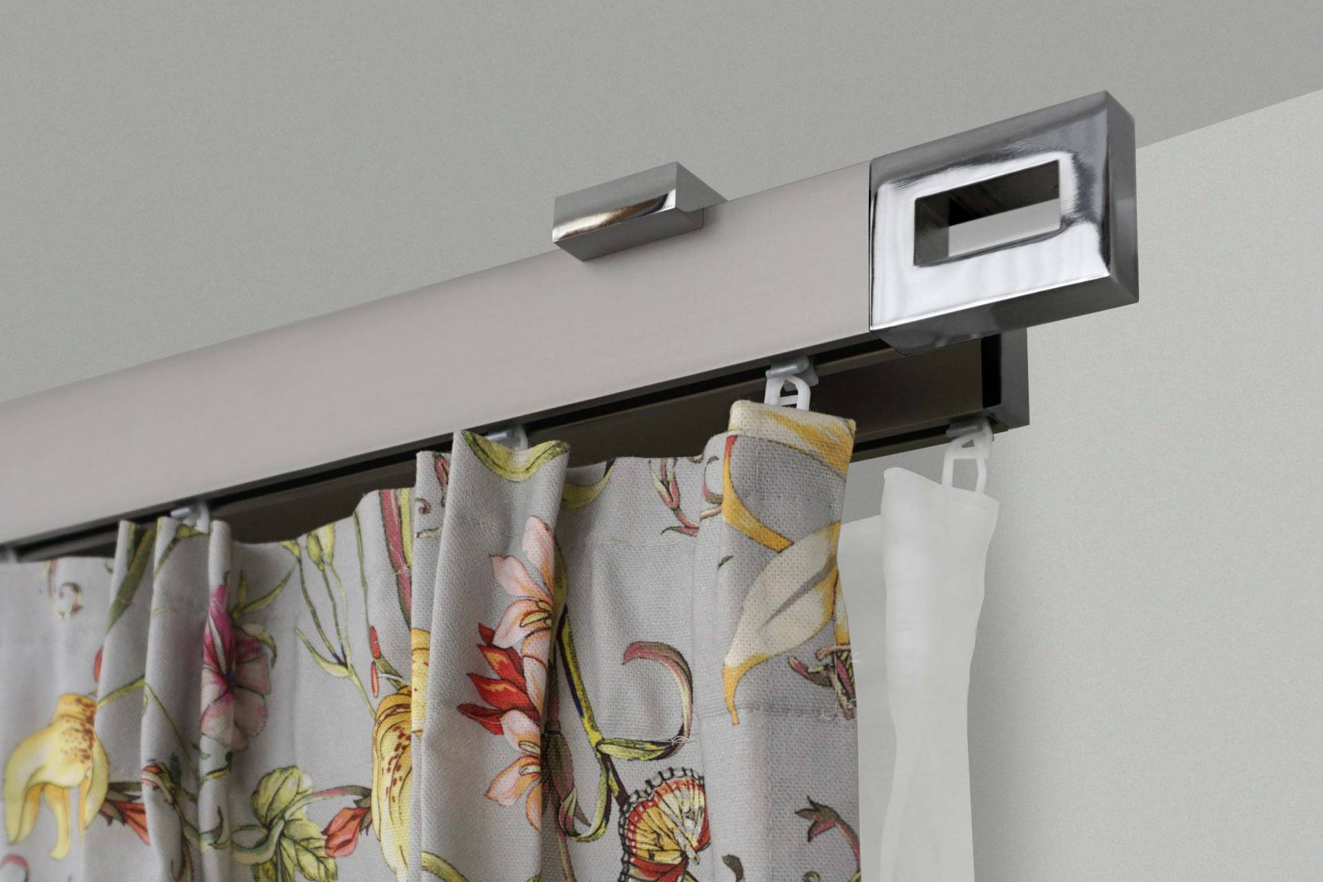 GARESA Gardinenstange »FLAT«, 2 läufig-läufig, Wunschmasslänge, Rechteckprofil, Deckenmontage, perfekter Lauf, modern, verlängerbar GARESA Gardinenstange »FLAT«, 2 läufig-läufig, Wunschmasslänge, Rechteckprofil, Deckenmontage, perfekter Lauf, modern, verlängerbar von GARESA