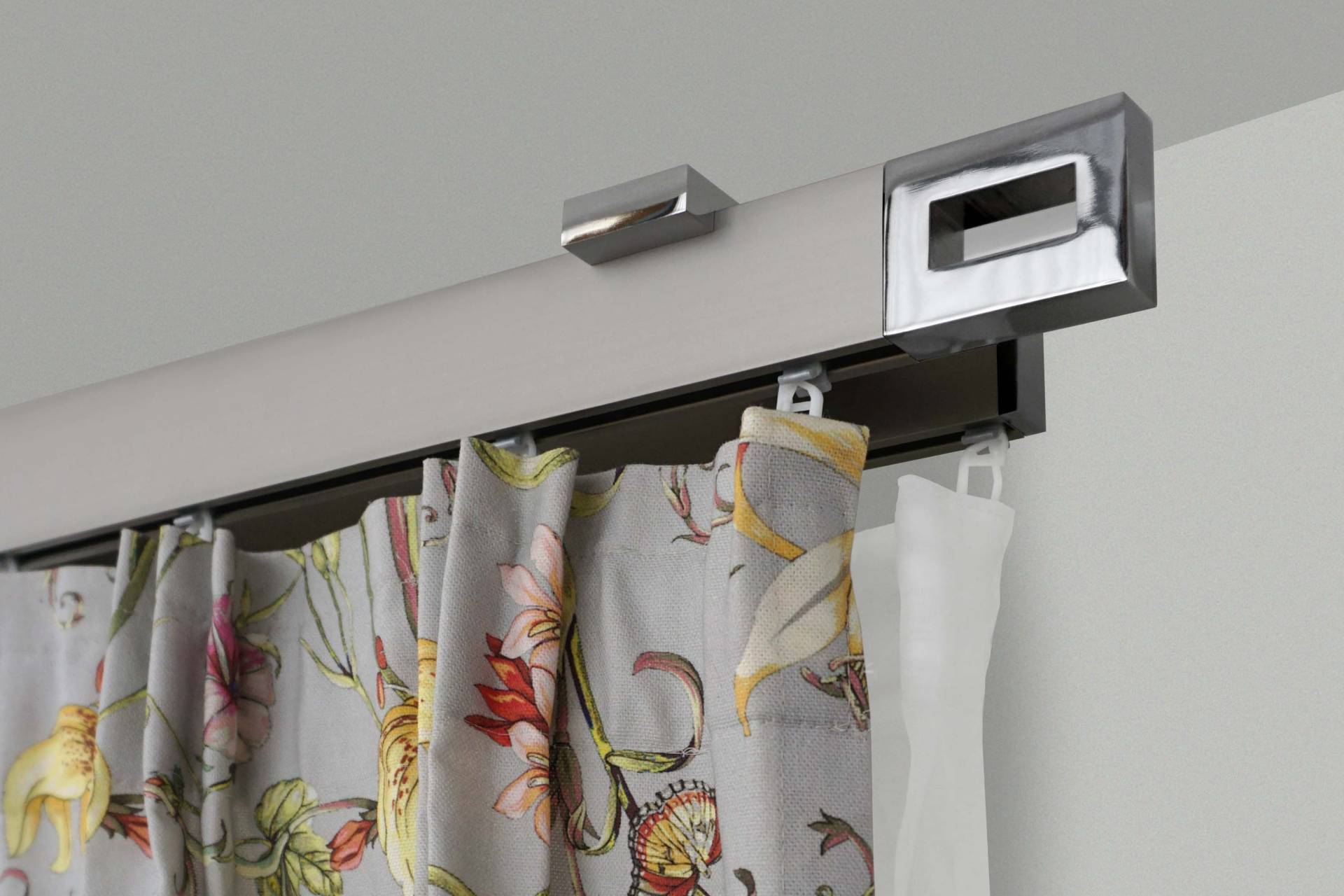 GARESA Gardinenstange »FLAT«, 2 läufig-läufig, Wunschmasslänge, Rechteckprofil, Deckenmontage, perfekter Lauf, modern, verlängerbar GARESA Gardinenstange »FLAT«, 2 läufig-läufig, Wunschmasslänge, Rechteckprofil, Deckenmontage, perfekter Lauf, modern, verlängerbar von GARESA