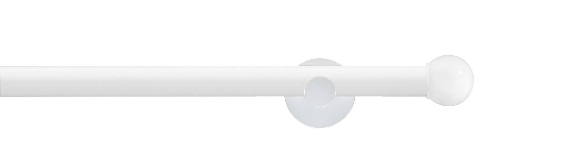 GARESA Gardinenstange »WHITE«, 2 läufig-läufig, Wunschmasslänge, Vorhanggarnitur, verlängerbar, Wandmontage, Endknopf Kugel, mit Ringe GARESA Gardinenstange »WHITE«, 2 läufig-läufig, Wunschmasslänge, Vorhanggarnitur, verlängerbar, Wandmontage, Endknopf Kugel, mit Ringe von GARESA