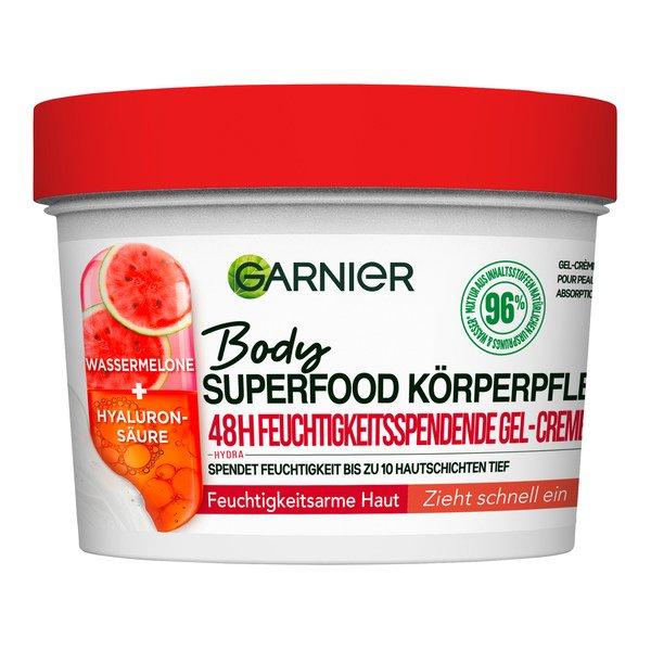 Body Superfood 48h Feuchtigkeitsspende Gel-creme Körperpflege [wassermelone & Hyaluronsäure] Damen  380ml von GARNIER