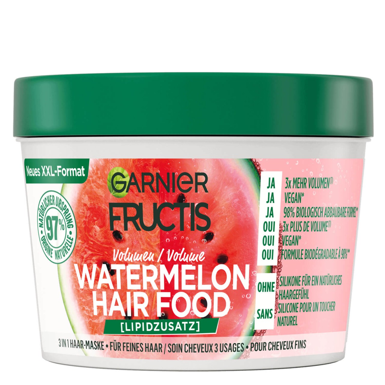 Fructis - Hair Food Watermelon 3in1 Maske von GARNIER