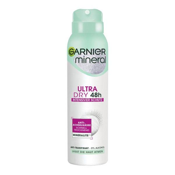 Mineral Ultradry Spray, Anti-transpirant, Intensiver Schutz Vor Körpergeruch Und Achselnässe, Bis Zu 48 H Wirkung Damen  150 ml von GARNIER