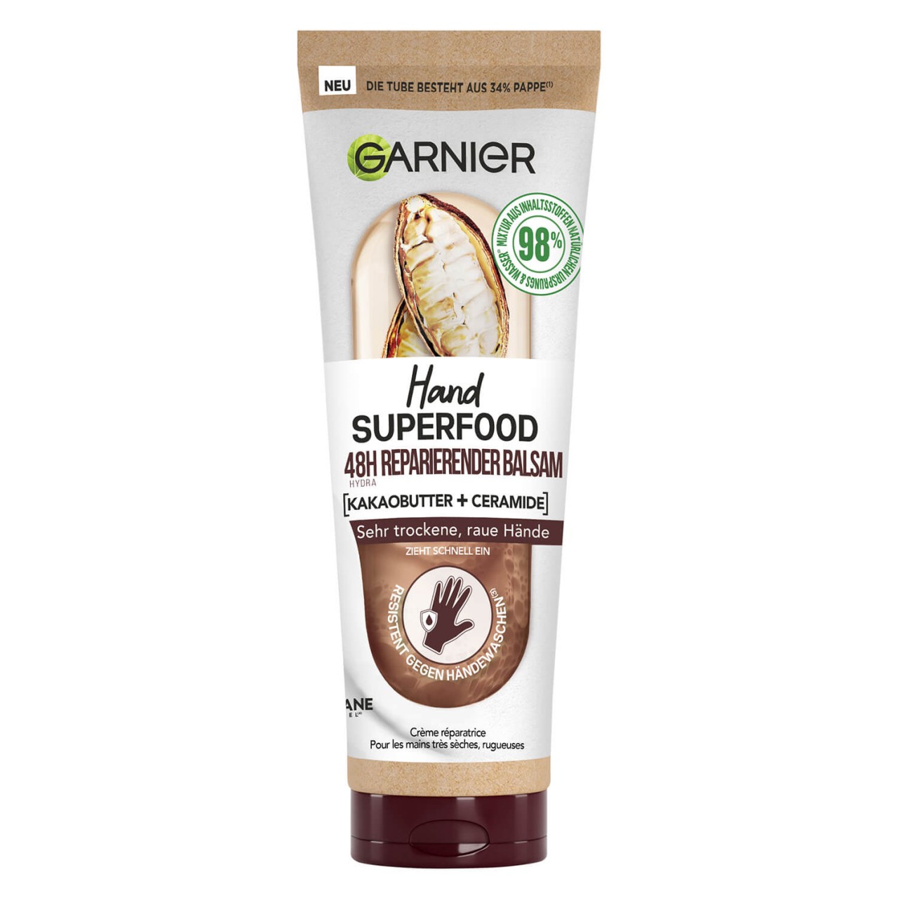Skinactive Body - Hand Superfood 48H Reparierender Handbalsam Kakao + Ceramide von GARNIER