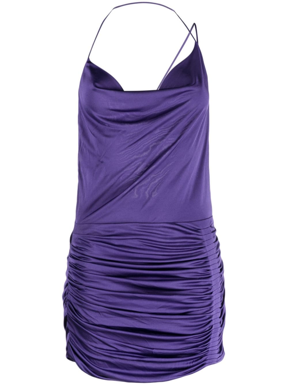 GAUGE81 Adana cowl-neck draped minidress - Purple von GAUGE81