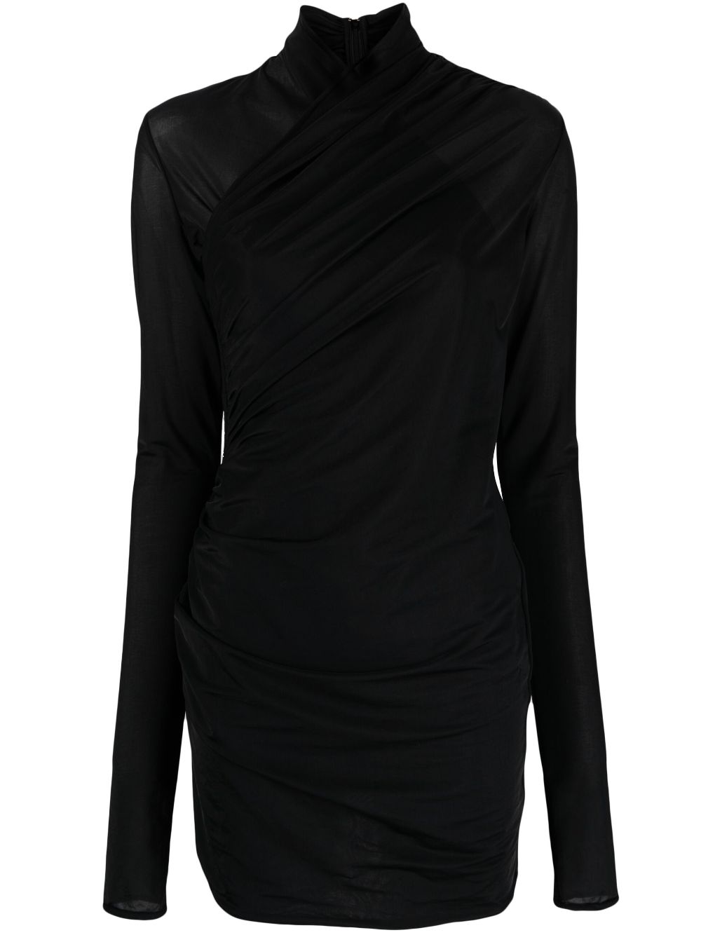 GAUGE81 Asites draped minidress - Black von GAUGE81