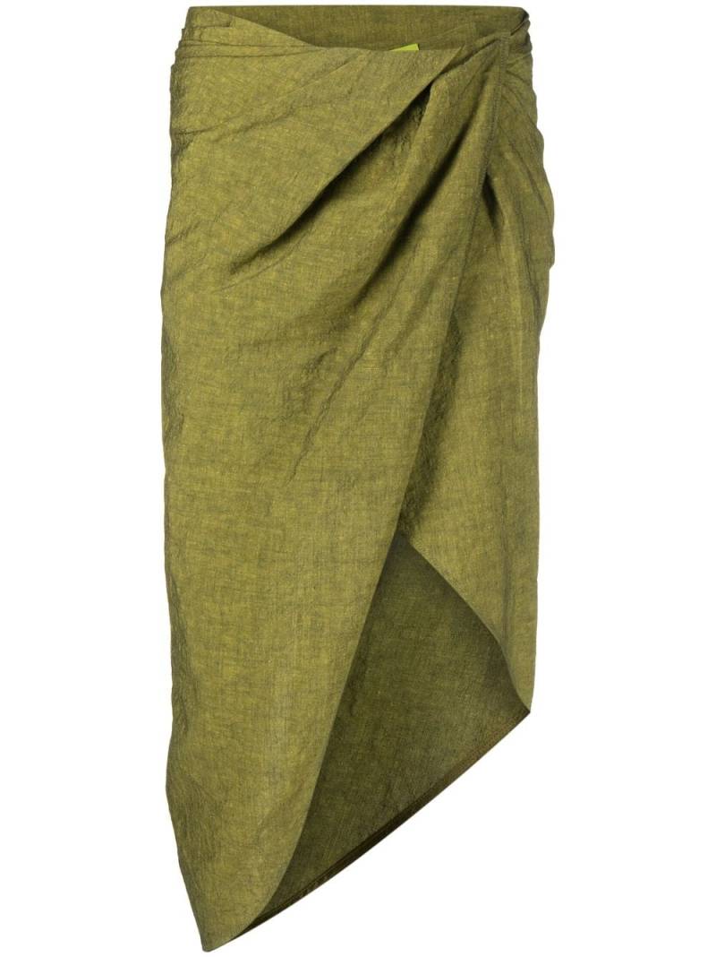 GAUGE81 Paita draped midi skirt - Green von GAUGE81