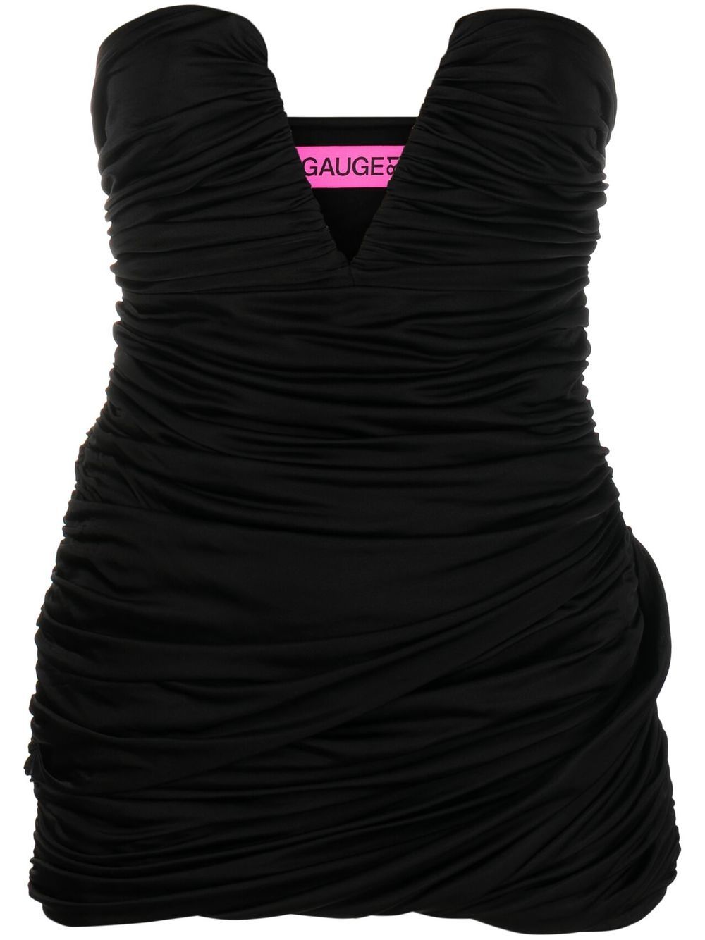 GAUGE81 Talsi V-neck minidress - Black von GAUGE81