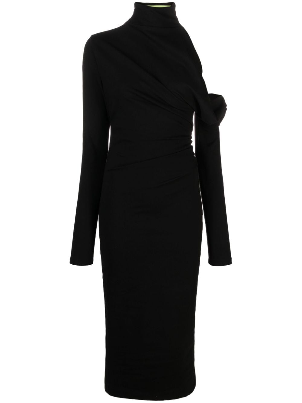 GAUGE81 Teresa asymmetric midi dress - Black von GAUGE81