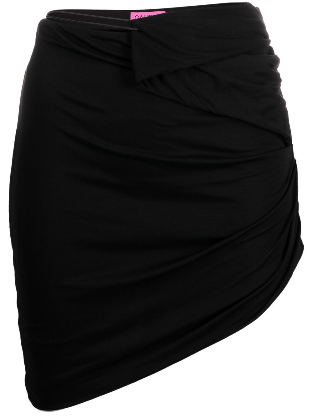 GAUGE81 Veroia asymmetric mini skirt - Black von GAUGE81