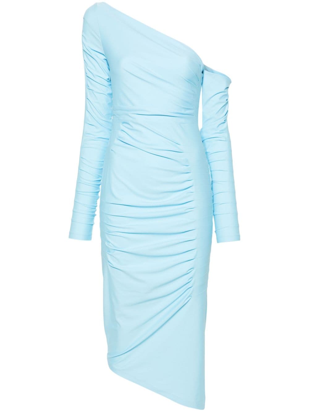 GAUGE81 asymmetric pleated midi dress - Blue von GAUGE81