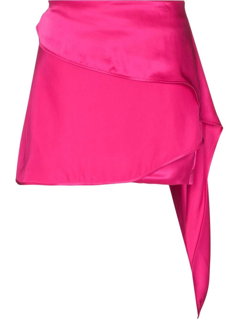 GAUGE81 drape-detail satin-finish skirt - Pink von GAUGE81