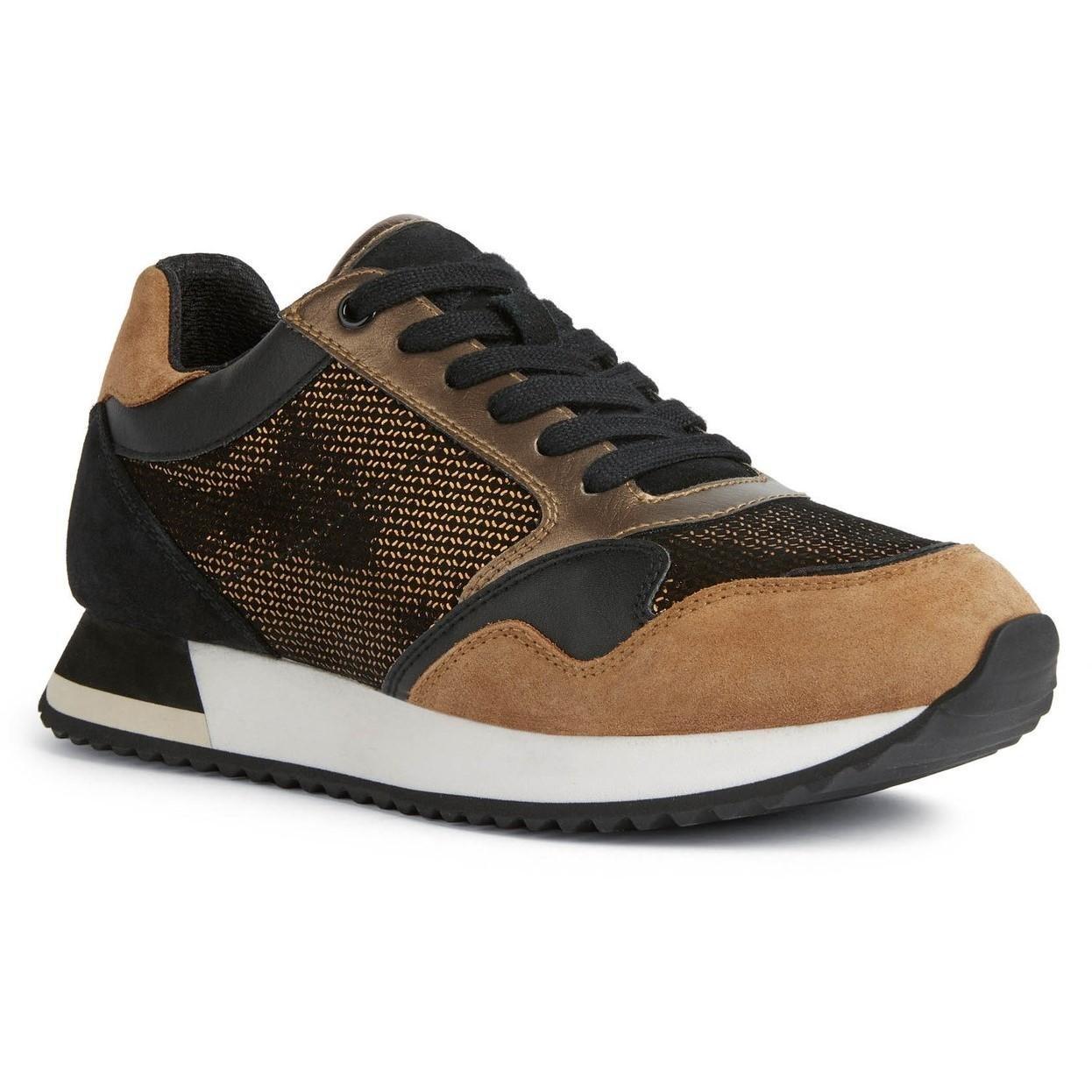 Sneaker Doralea, Leder Damen Bronze 37 von GEOX