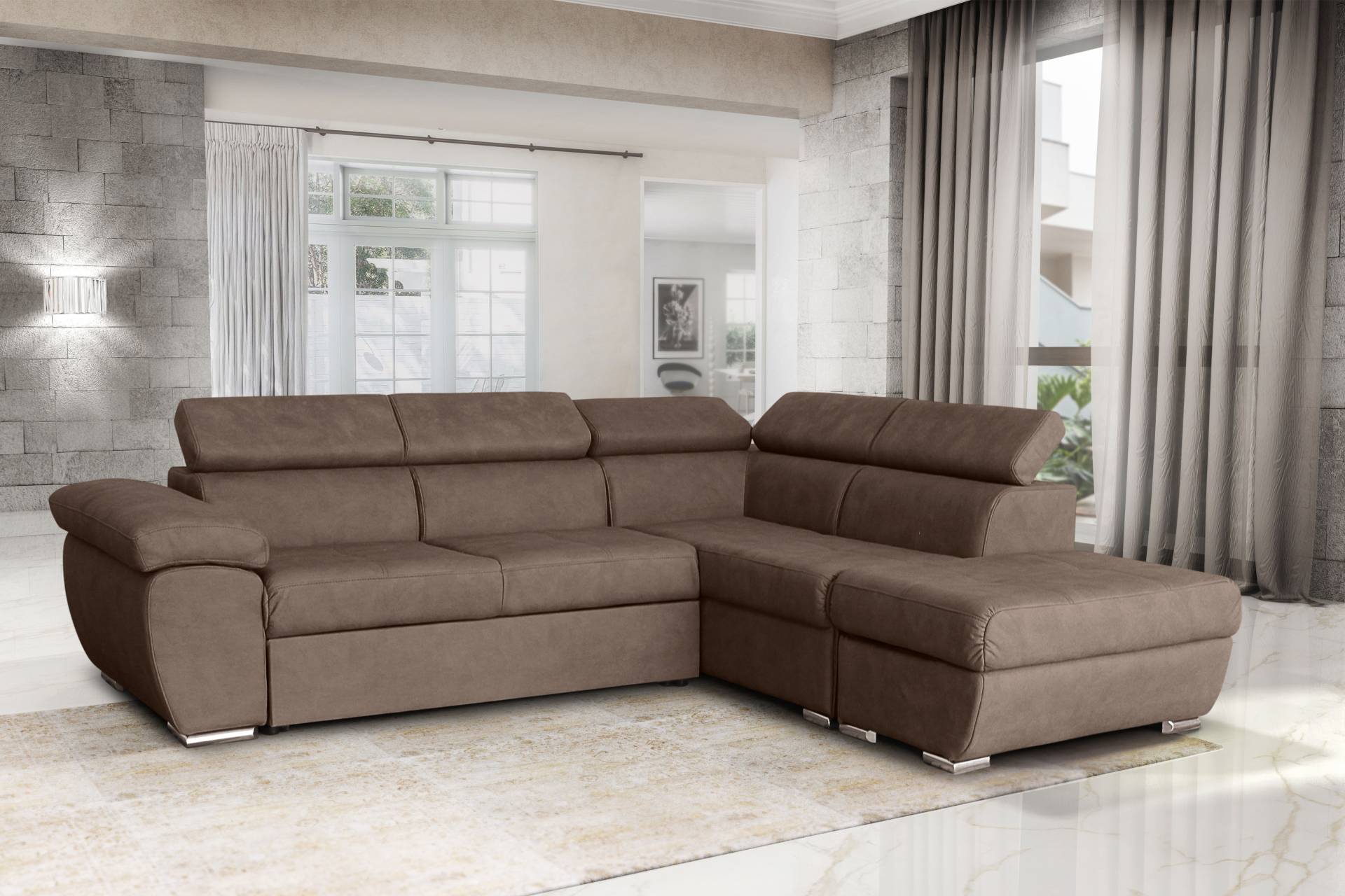 GEPADE Ecksofa »Fina, L-Form«, mit Schlaffunktion, verstellbaren Kopfstützen und Stauraum GEPADE Ecksofa »Fina, L-Form«, mit Schlaffunktion, verstellbaren Kopfstützen und Stauraum von GEPADE