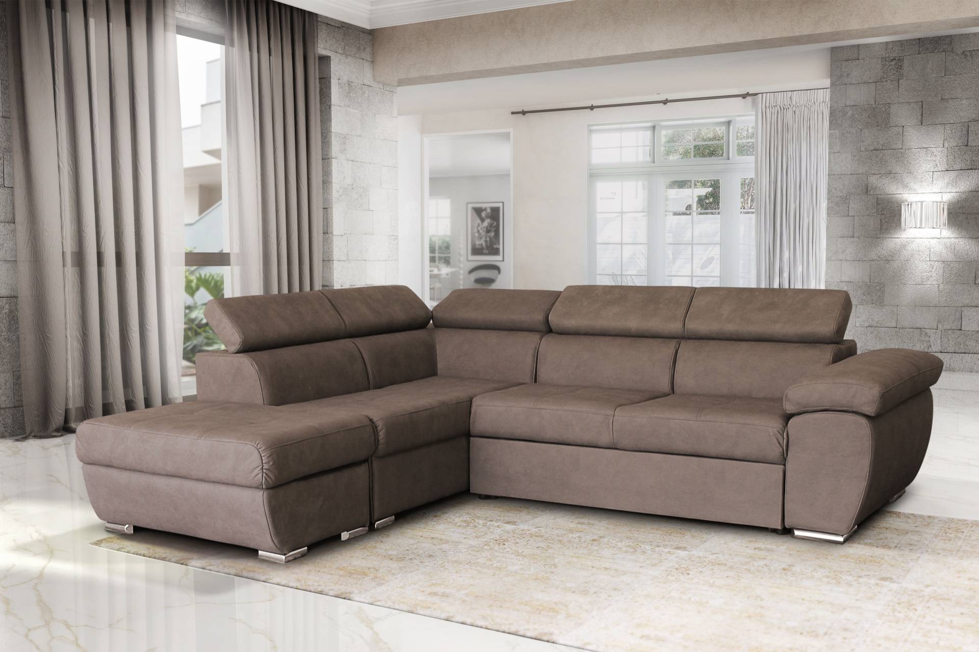 GEPADE Ecksofa »Fina, L-Form«, mit Schlaffunktion, verstellbaren Kopfstützen und Stauraum GEPADE Ecksofa »Fina, L-Form«, mit Schlaffunktion, verstellbaren Kopfstützen und Stauraum von GEPADE