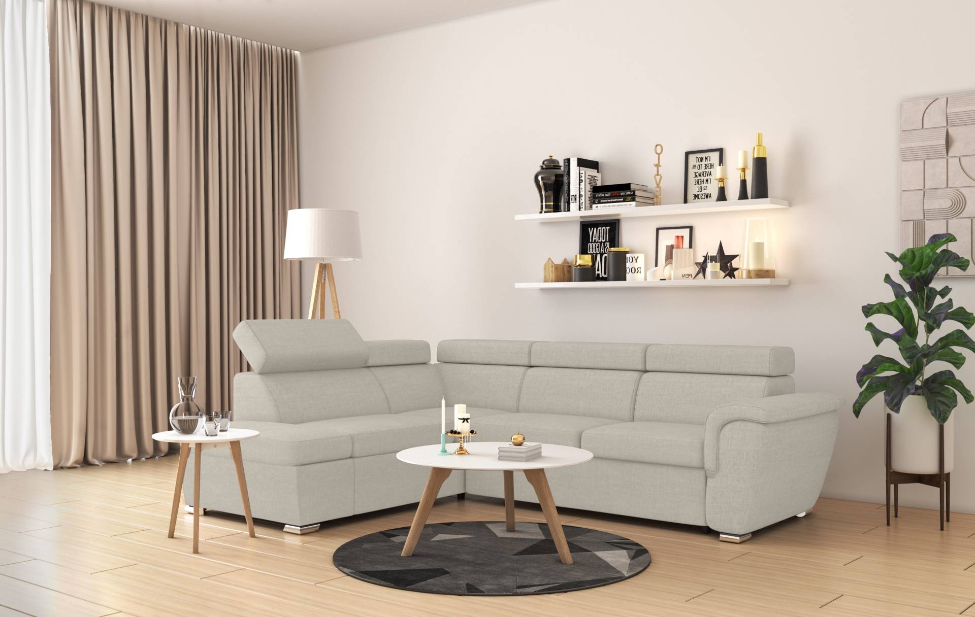 GEPADE Ecksofa »Louis, L-Form«, mit Schlaffunktion, verstellbaren Kopfstützen, Stauraum GEPADE Ecksofa »Louis, L-Form«, mit Schlaffunktion, verstellbaren Kopfstützen, Stauraum von GEPADE