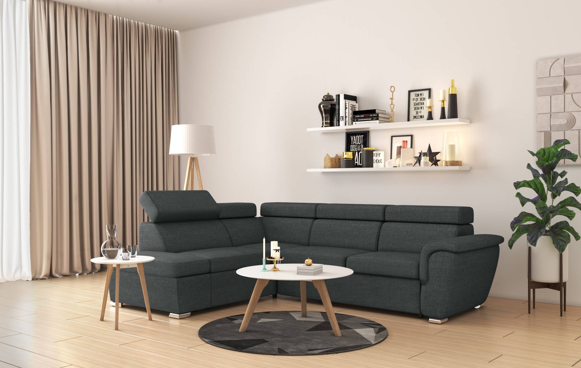 GEPADE Ecksofa »Louis, L-Form«, mit Schlaffunktion, verstellbaren Kopfstützen, Stauraum GEPADE Ecksofa »Louis, L-Form«, mit Schlaffunktion, verstellbaren Kopfstützen, Stauraum von GEPADE