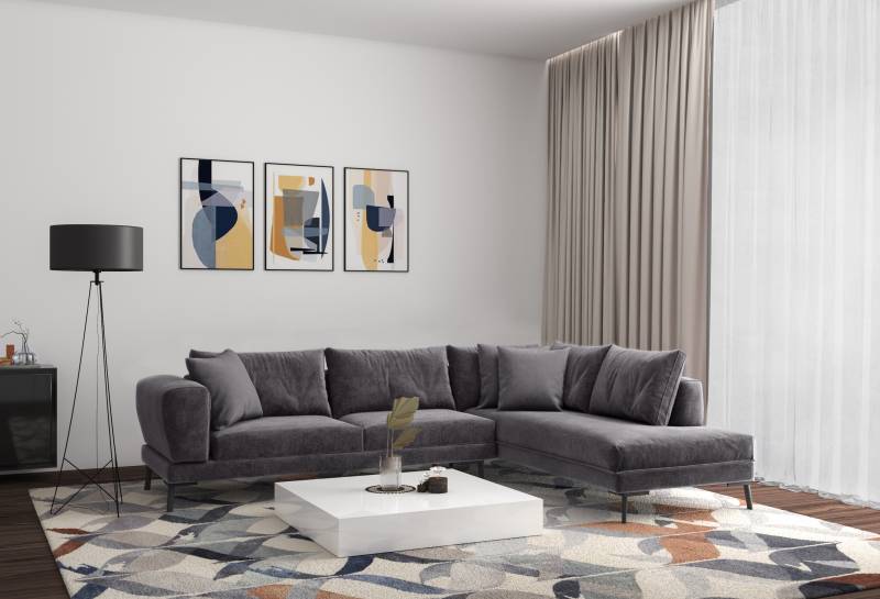 GEPADE Ecksofa »Pacifico, L-Form«, mit Schlaffunktion, doppeltem Stauraum und Zierkissen von GEPADE