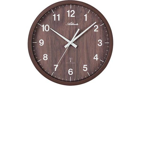 ATLANTA Dekotipp. Funkwanduhr Holzoptik dunkelbraun von GERMAN CLOCKS