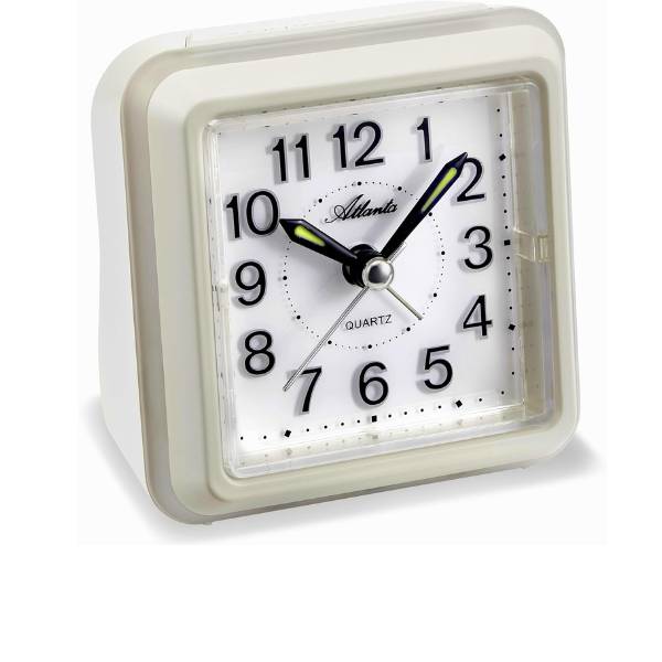 ATLANTA Rainbow Sweep Silent Wecker, eckig von GERMAN CLOCKS