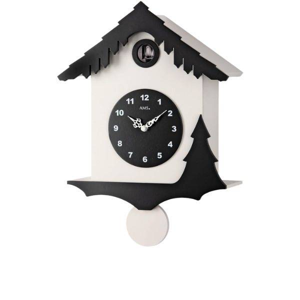 Kuckucksuhr AMS Holz Wanduhr Quartz Winter von GERMAN CLOCKS