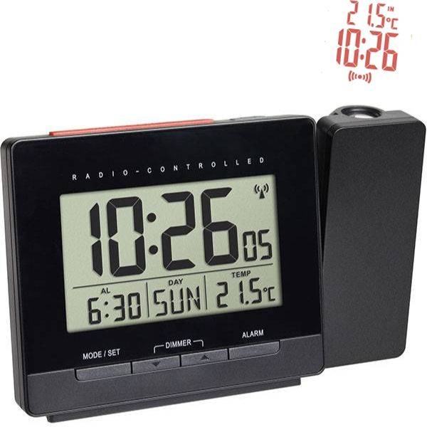 TFA Funk-Projektionsuhr mit Wecker Thermometer von GERMAN CLOCKS
