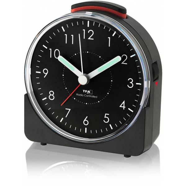 TFA Sunrise Funkwecker Sweep Silent schwarz von GERMAN CLOCKS