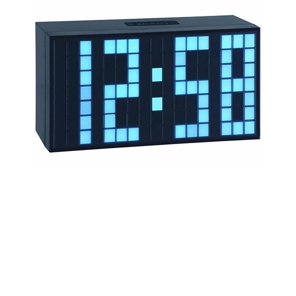 TFA Time Block LED digital Wecker/Tischuhr blau von GERMAN CLOCKS