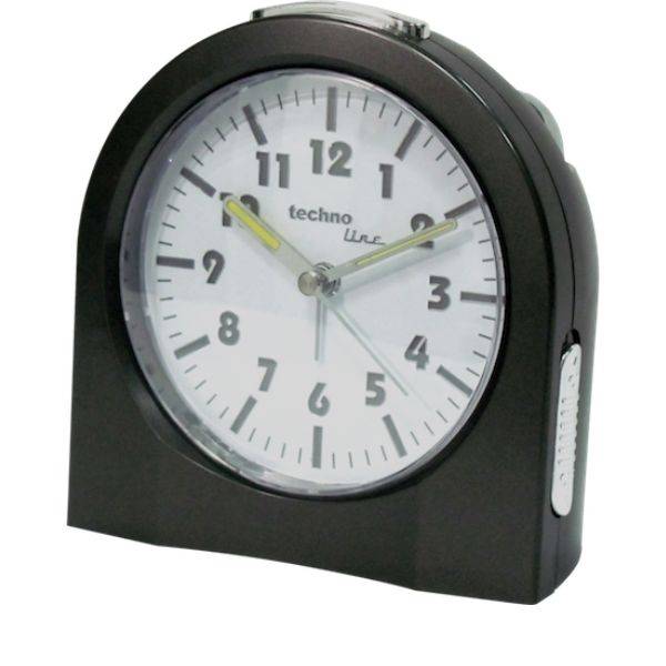 TechnoLine 3XL. grosser Sweep Silent Glockenwecker, anthrazit von GERMAN CLOCKS